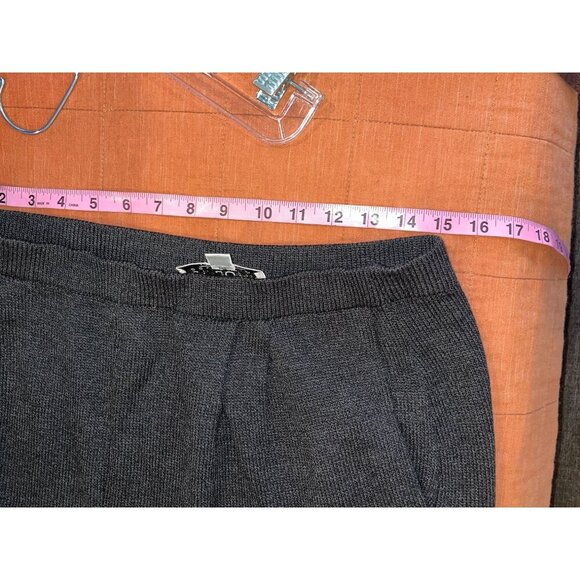 St. John  Collection Dark Gray   High Waist Straight Leg Women's Pants Size 10 - Picture 8 of 10